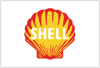 Yellow And Red Hues Shell Logo 1948