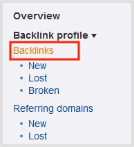 Left Sidebar Backlinks