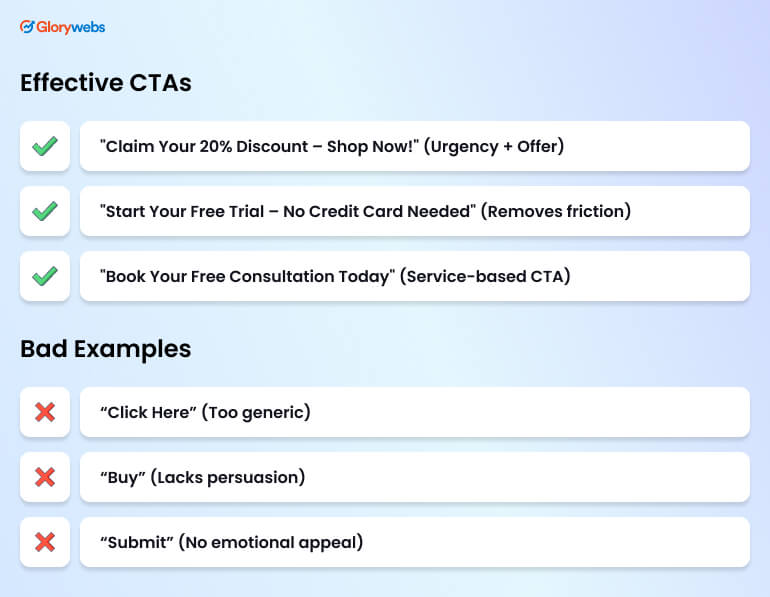 Examples of Effective CTAs